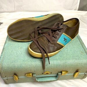 Penguin sneakers Brown and pale blue size 10 1/2